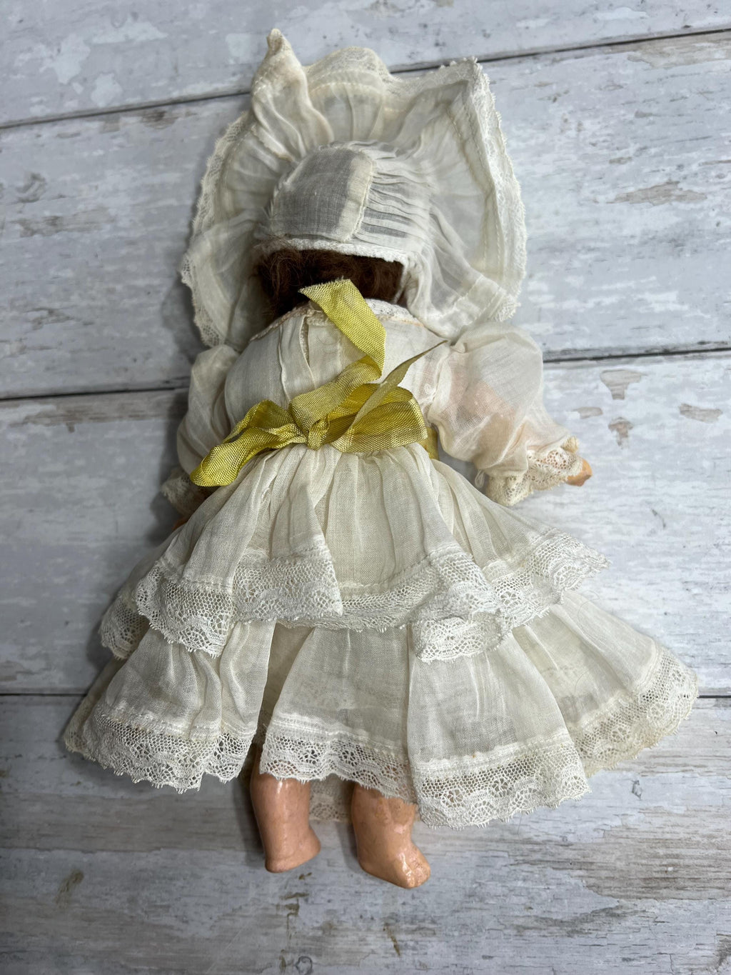 Antique 9 inches German Bisque Doll by Schoenau & Hoffmeister Porzellanfabrik Burggrub 1909 10/0