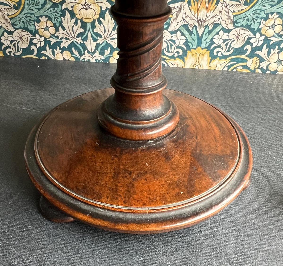 Antique Burr Walnut Doll Size Tilt Top Chess Table English C 1850