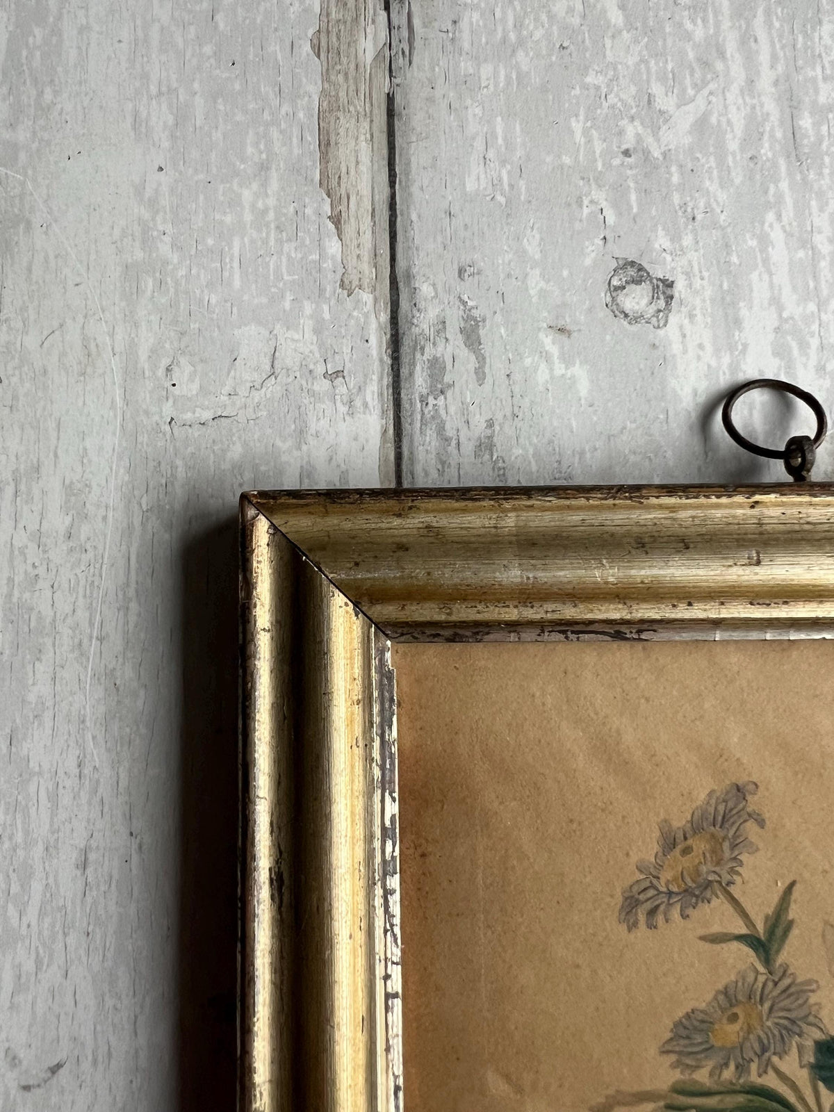 19th Century Georgian Flower Vase Painting English Circa 1830