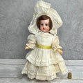 Antique 9 inches German Bisque Doll by Schoenau & Hoffmeister Porzellanfabrik Burggrub 1909 10/0