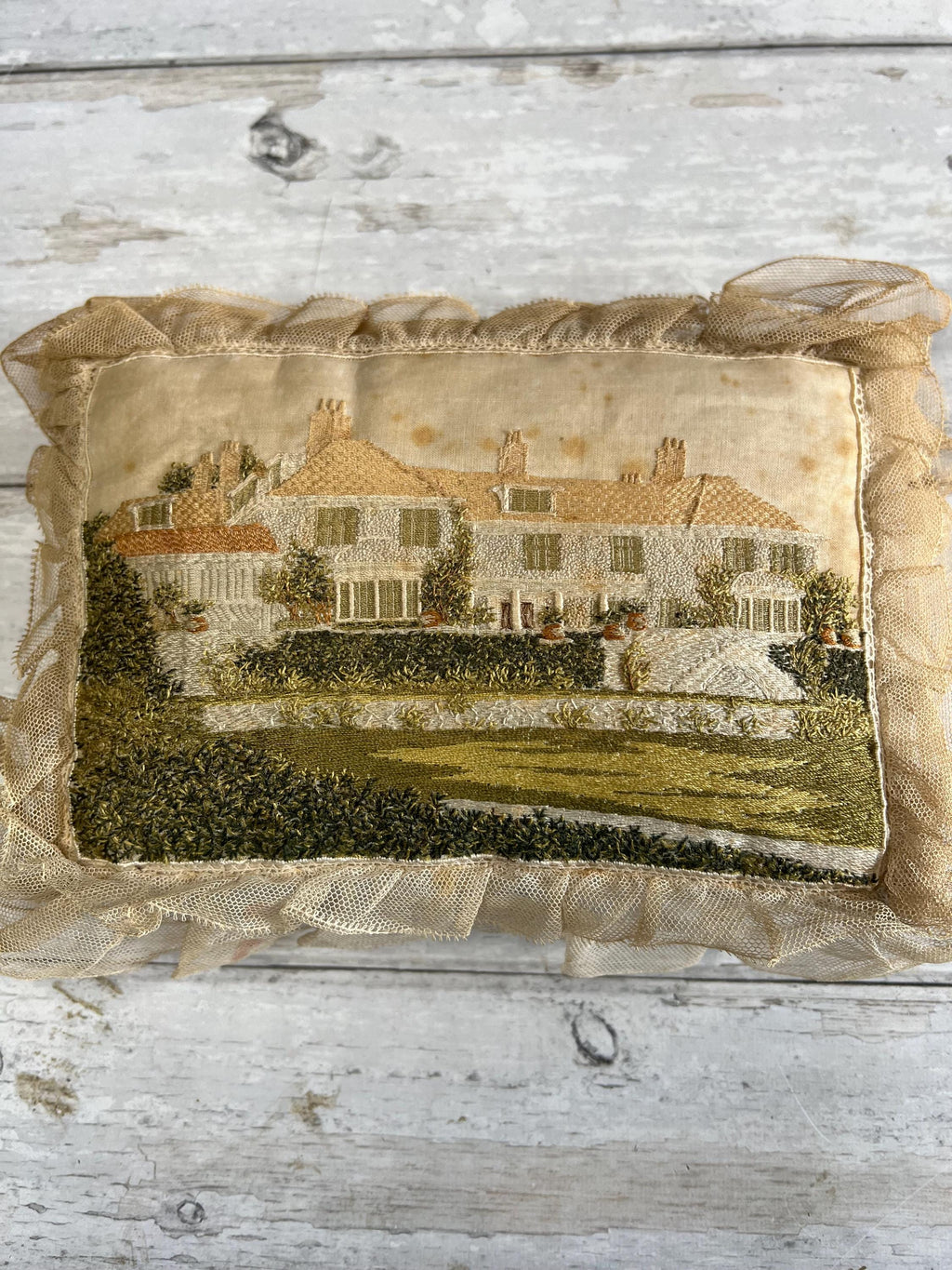 Antique English Pincushion Lutyens Style Arts And Crafts Country House C 1915