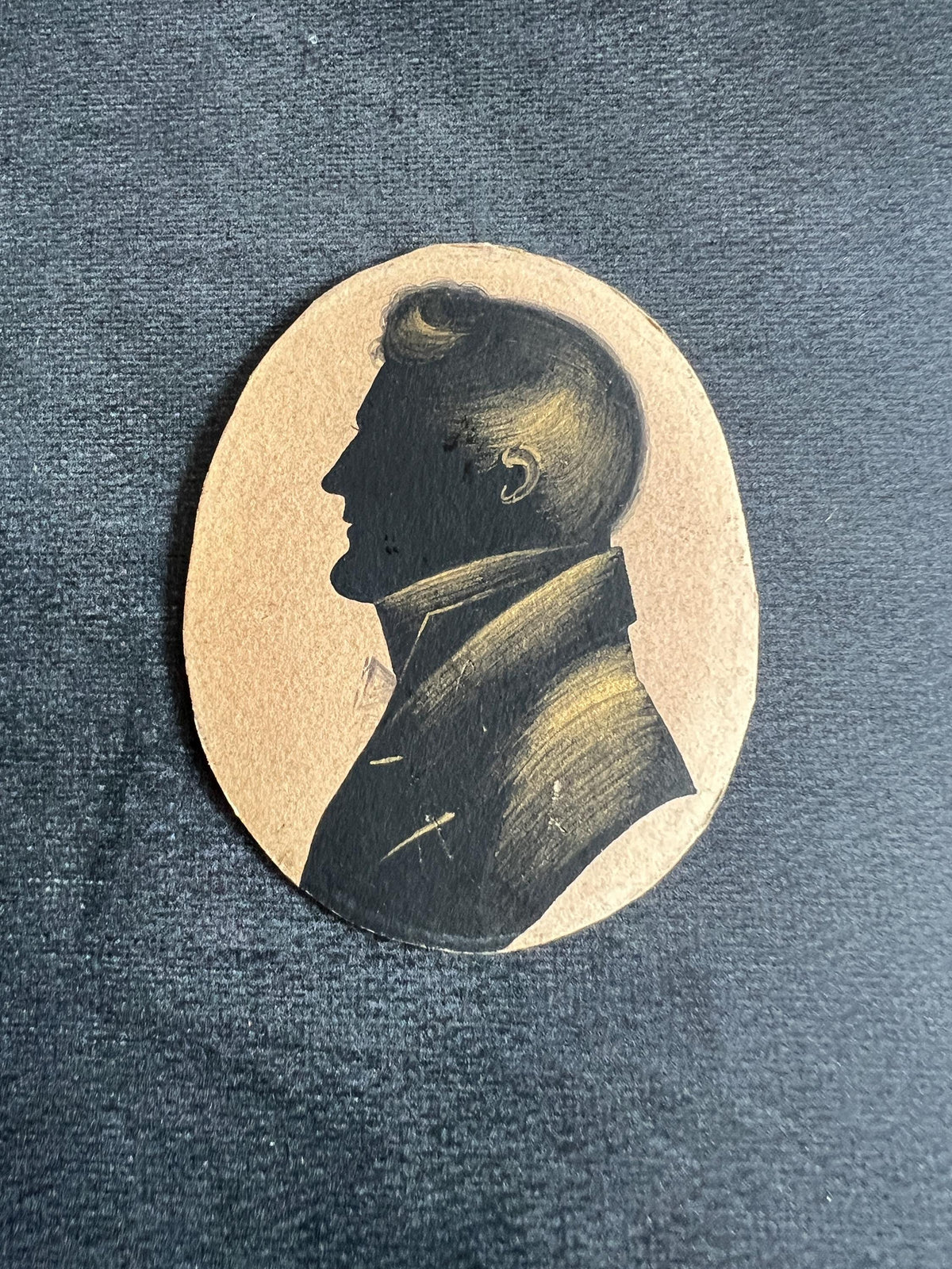 Georgian Silhouette Portrait Young Gentleman Circa 1810 By William Seville
