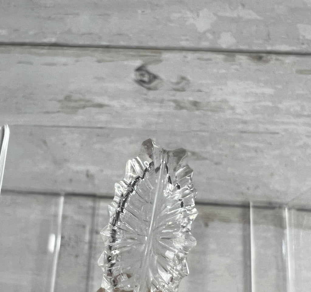 Antique Georgian Cut Glass Scent Bottle Pendant Sterling Silver Top C 1810