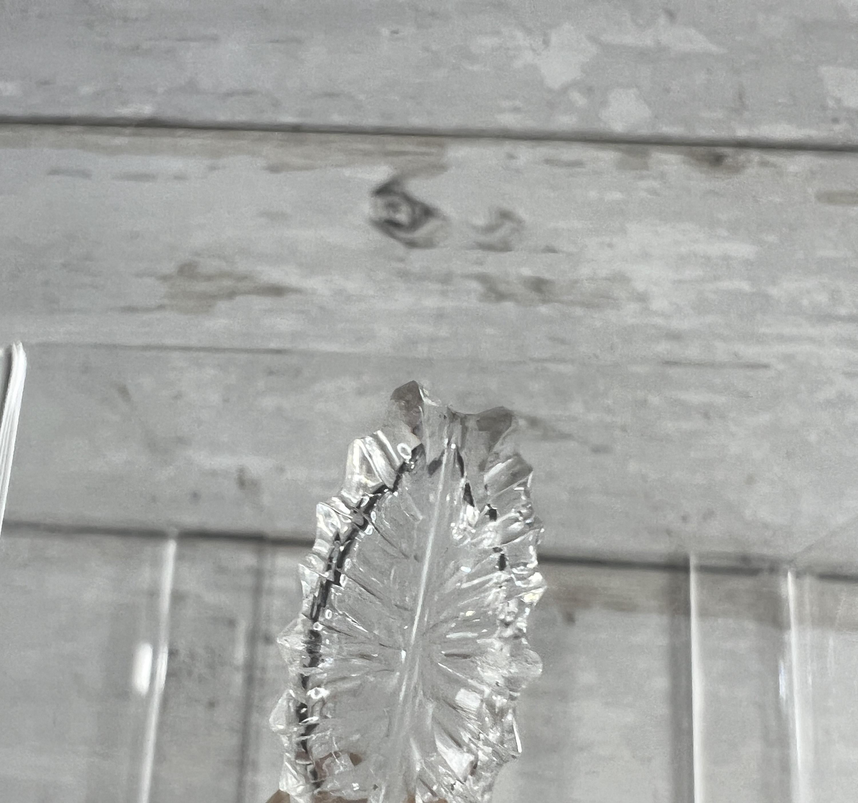 Antique Georgian Cut Glass Scent Bottle Pendant Sterling Silver Top C 1810
