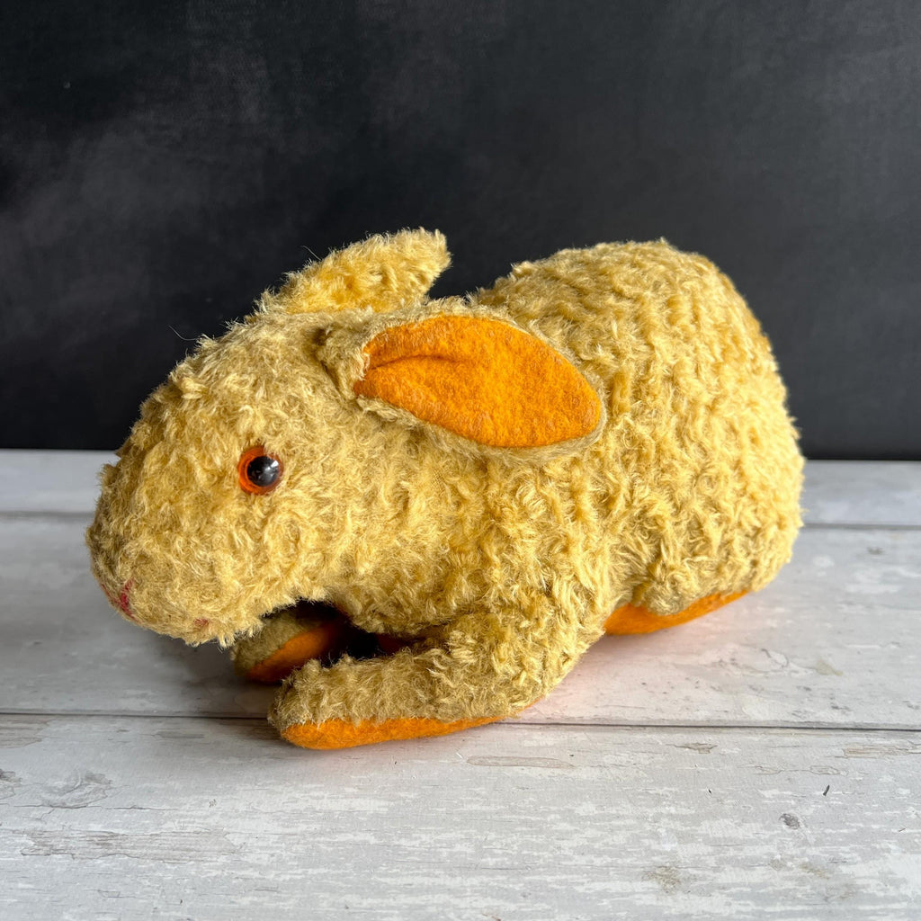 Antique Omega Soft Toy Rabbit Golden Mohair C 1920 The British United Toy Manufacturing Co