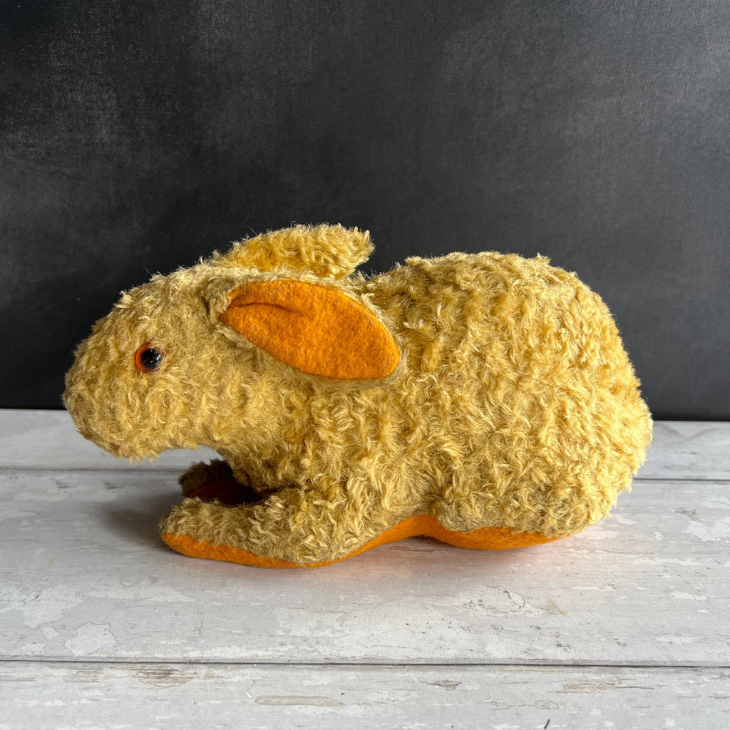 Antique Omega Soft Toy Rabbit Golden Mohair C 1920 The British United Toy Manufacturing Co