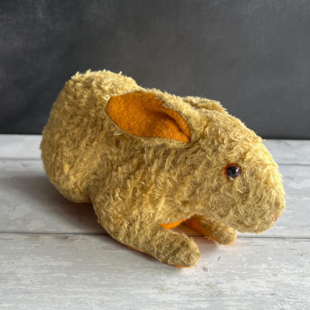Antique Omega Soft Toy Rabbit Golden Mohair C 1920 The British United Toy Manufacturing Co