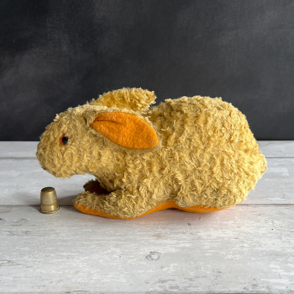 Antique Omega Soft Toy Rabbit Golden Mohair C 1920 The British United Toy Manufacturing Co
