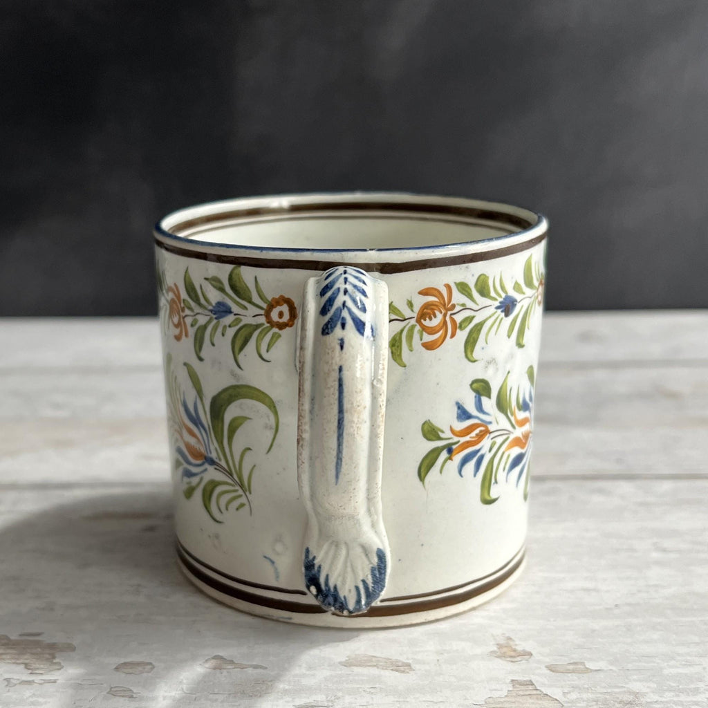 RARE 19th Century MARY Mug English Pearlware Pratt Ware Colours Circa 1810