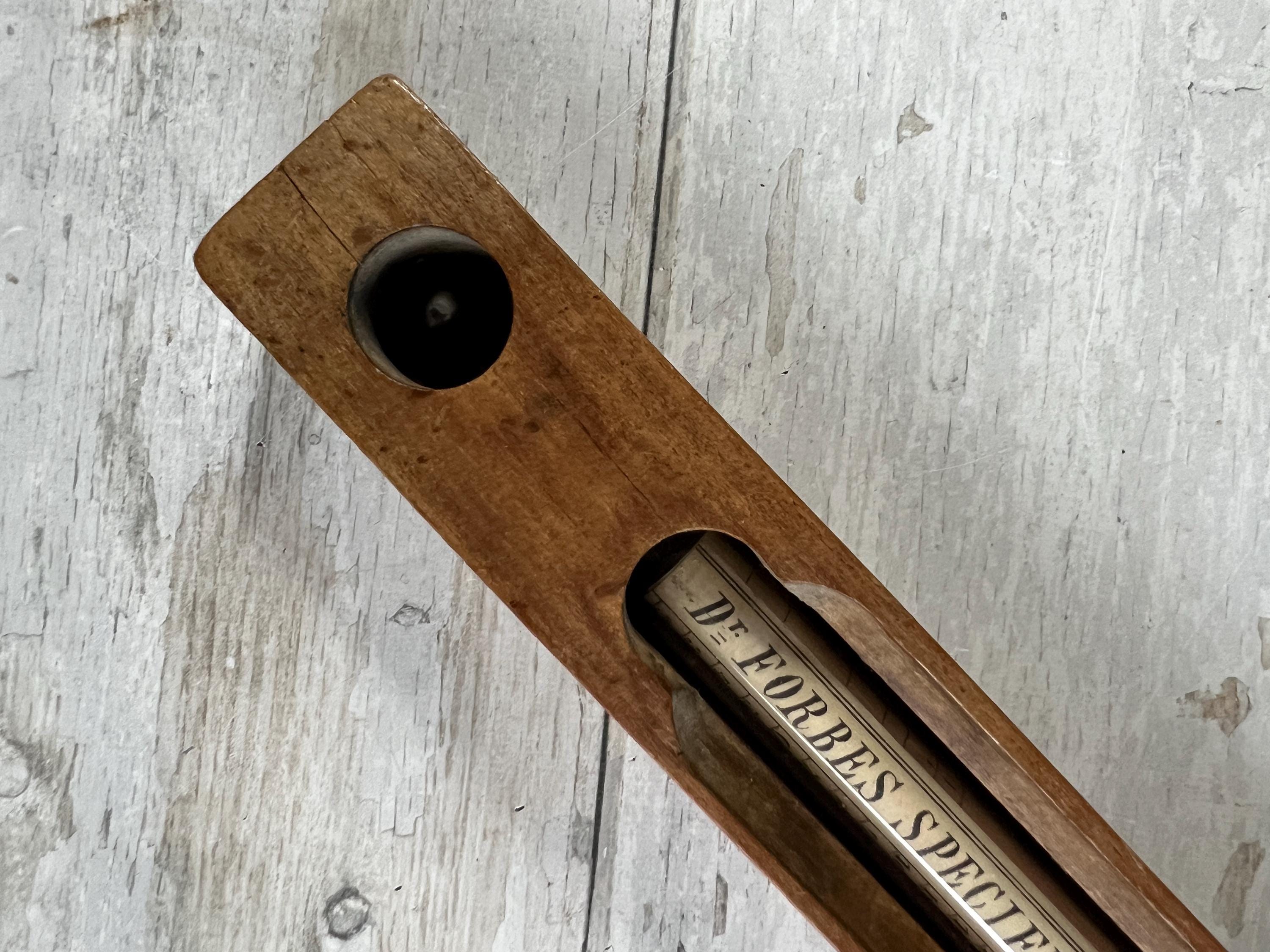 Antique Kitchenalia Treen Bath Thermometer Wooden Floating C 1900
