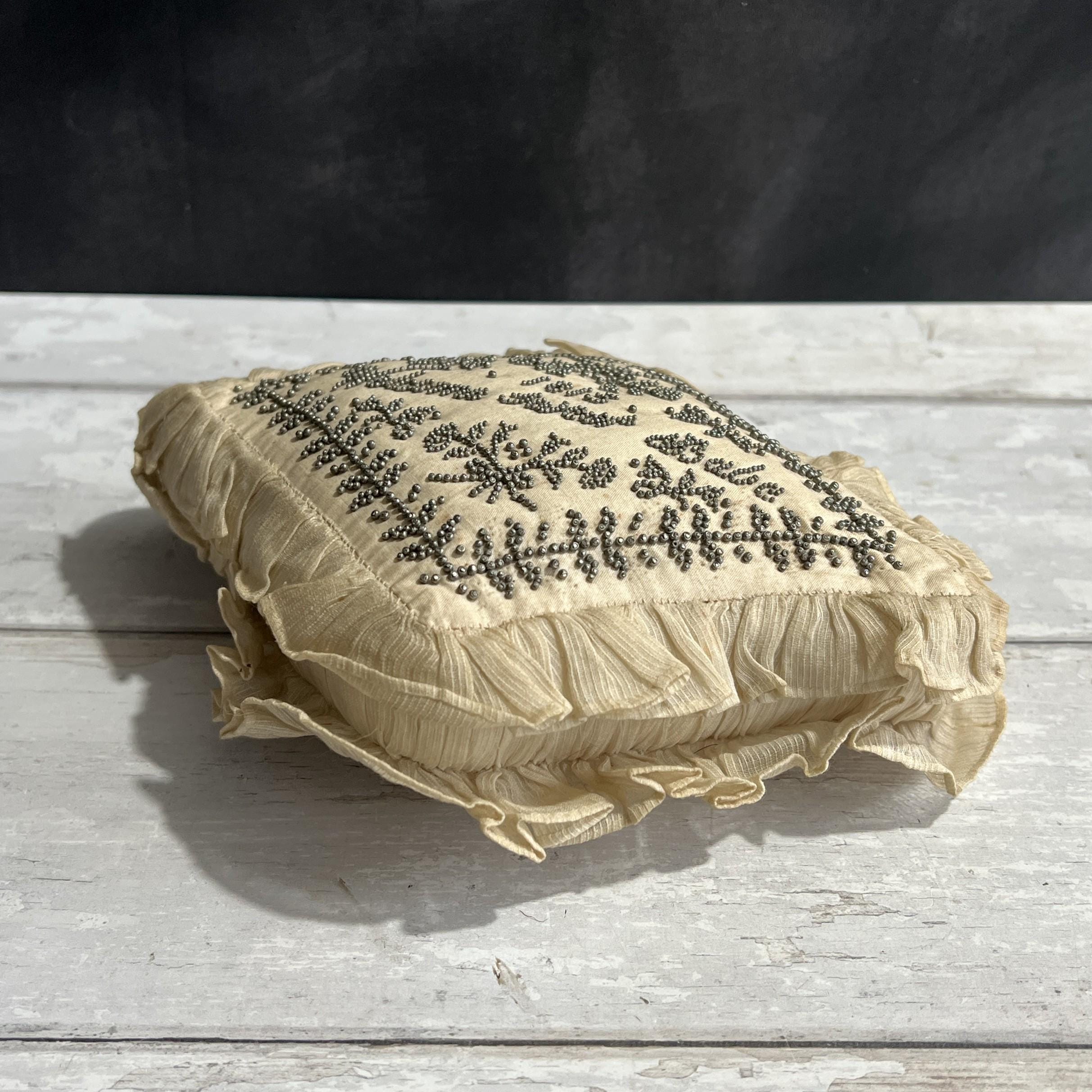 19th Century Georgian Layette Pincushion Welcome Sweet Babe 1815