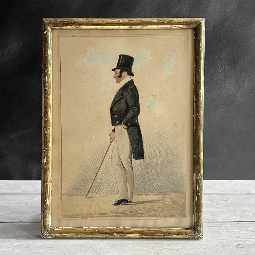 19th Century Joshua Dighton Portrait of Sir William Sutton Circa 1850