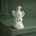 Rockingham Toy Dove Figure White and Gilt RARE Circa 1826 AF