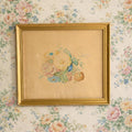 Antique 19th Century Floral Painting Georgian C 1830