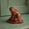 RARE 18th Century English Toy Pottery Figure Monkey C 1780s