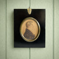 19th Century Painting by A R Burt Portrait Miniature Of A Boy Signed & Dated Chester 1818