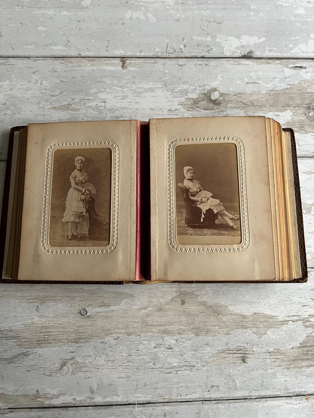 19th Century Sorrento Ware Photo Album DALE family Interest England and Australia