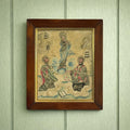 Antique 18th Century Silkwork Embroidery Needlework Circa 1740 Luxury Religious Gift Catholic