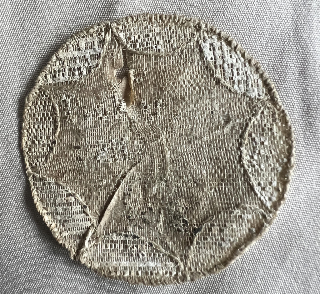 18th Century Pocket Watch Sampler Pair in Hair Work and Paste Work Needle Lace Circa 1790 AF VERY RARE