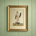 19th Century Pin Prick Portrait King Edward II Robert The Bruce Opera Theatrical