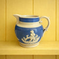 Antique Miniature Jug Chetham & Woolley Putto and Dogs Design Staffordshire England