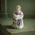 19th Century Miniature Spongeware Figure Circa 1810 Yorkshire Pottery AF