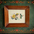 19th Century English Floral Painting Fuchsia Rose C 1830