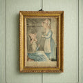 18th Century Stipple Engraving Lavinia And Her Mother C 1790 Rural Scene