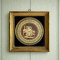18th Century Classical Engraving Sleeping Child Gilt Frame 1794