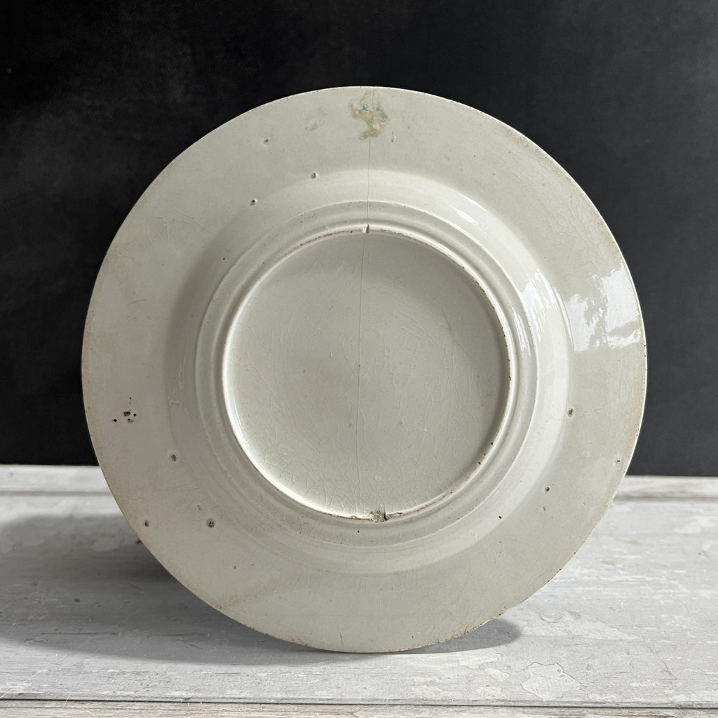 A Present For Elizabeth Antique Childs Reward Plate Nurseryware Circa 1820 RARE AF