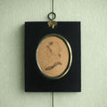 Antique English Portrait Miniature Profile Lady Jane Austen Era C 1810