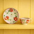 Child's Toy Staffordshire Lustre Luster Cup and Saucer Hand Painted Roses Circa 1820 AF