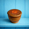 Rare 1820s Tunbridge Ware Rouge Pot A Brighton Trifle Treen