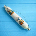 Antique Victorian Decalcomania Rolling Pin Scottish Highlander C 1860