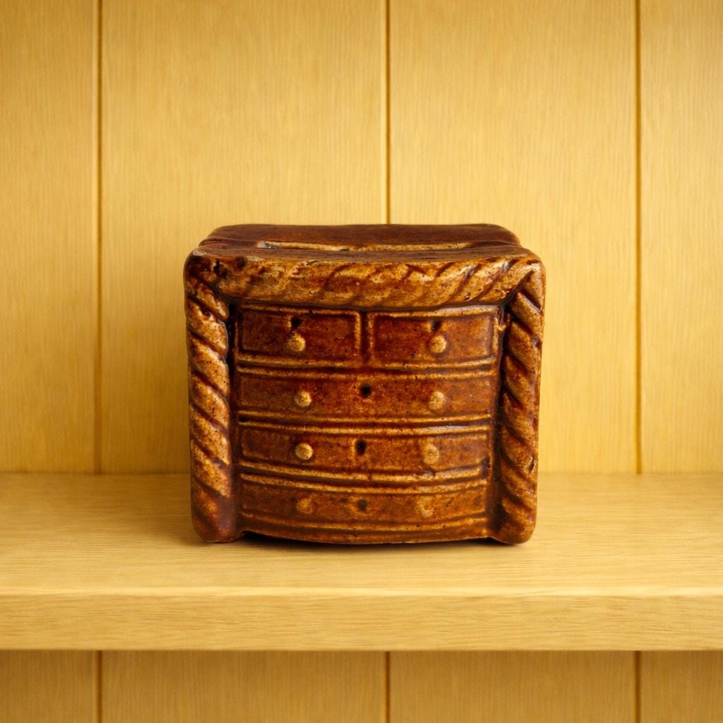 19th Century Victorian Childs Money Box Money Bank, Chest Of Drawers C 1850