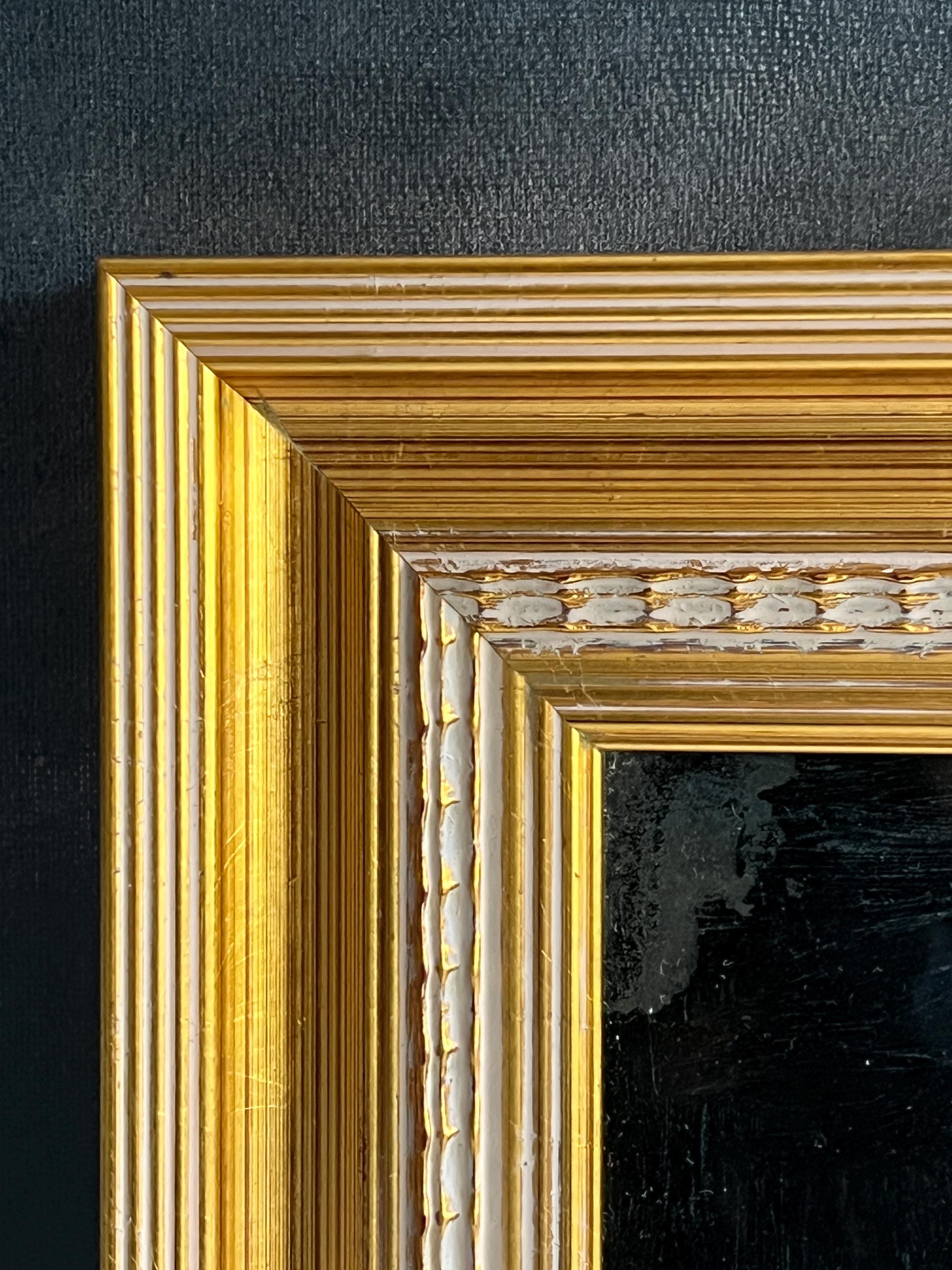 18th Century Georgian Reverse Glass Painting Virgin with Child Circa 1800 Catholic