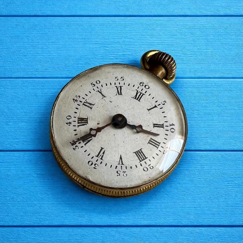 Antique 19th Century Fashion Doll Gilt Pocket Watch C 1870