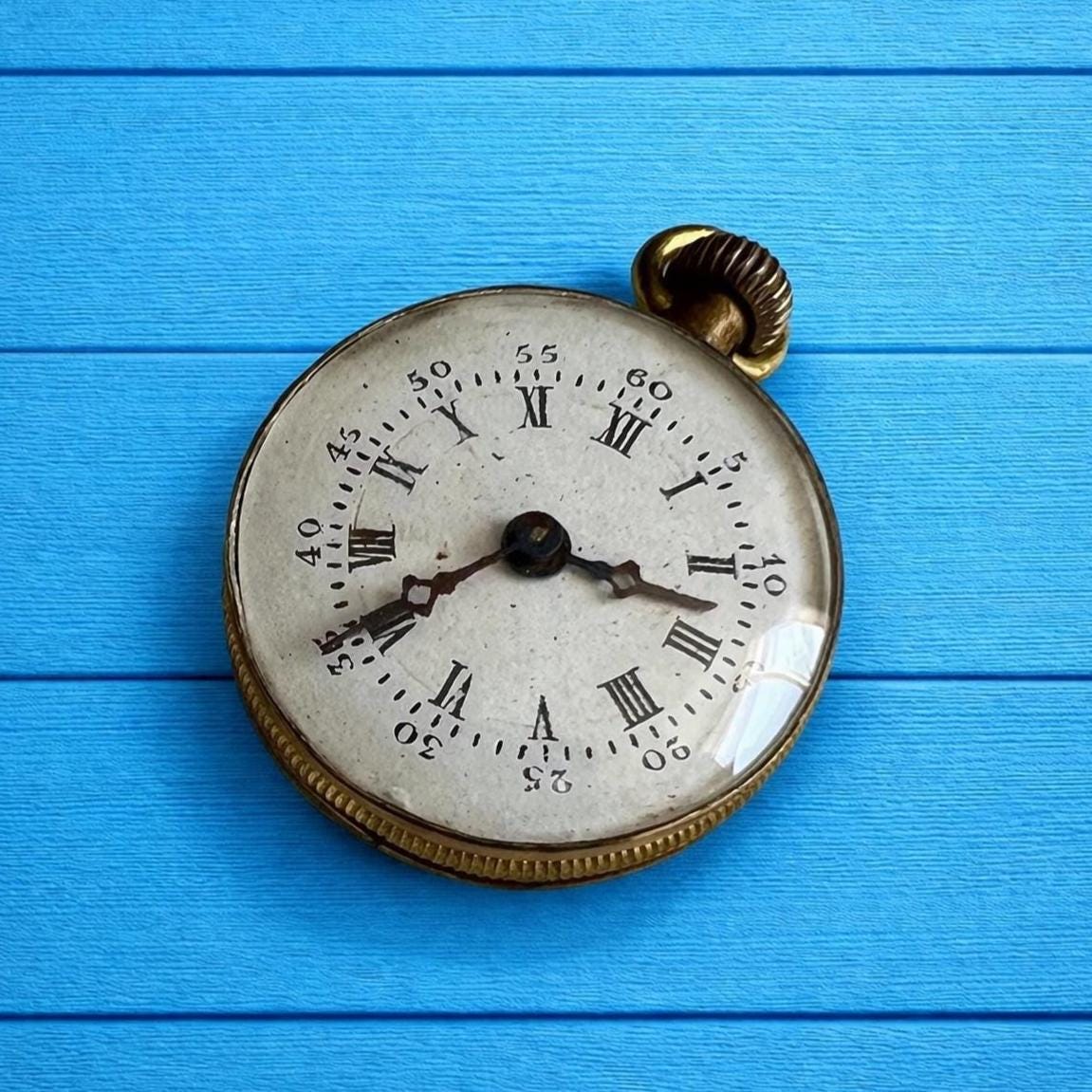 Antique 19th Century Fashion Doll Gilt Pocket Watch C 1870