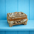 Victorian Sea Shell Trinket Box Shellwork Casket Circa 1900