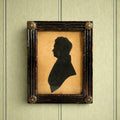 19th Century Silhouette Portrait Henry John Davis French Barrister 1840s