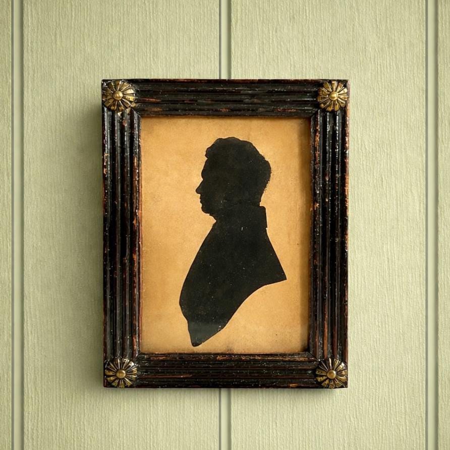 19th Century Silhouette Portrait Henry John Davis French Barrister 1840s