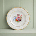 19th Century Georgian Porcelain Dessert Plate Hand Painted Floral Roses English Circa 1820