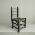 Antique English Dolls Chair Primitive Folk Art Chair Dry Patina C 1820