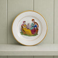 19th Century Adam Buck New Hall Porcelain Plate Mother and Child Regency Era