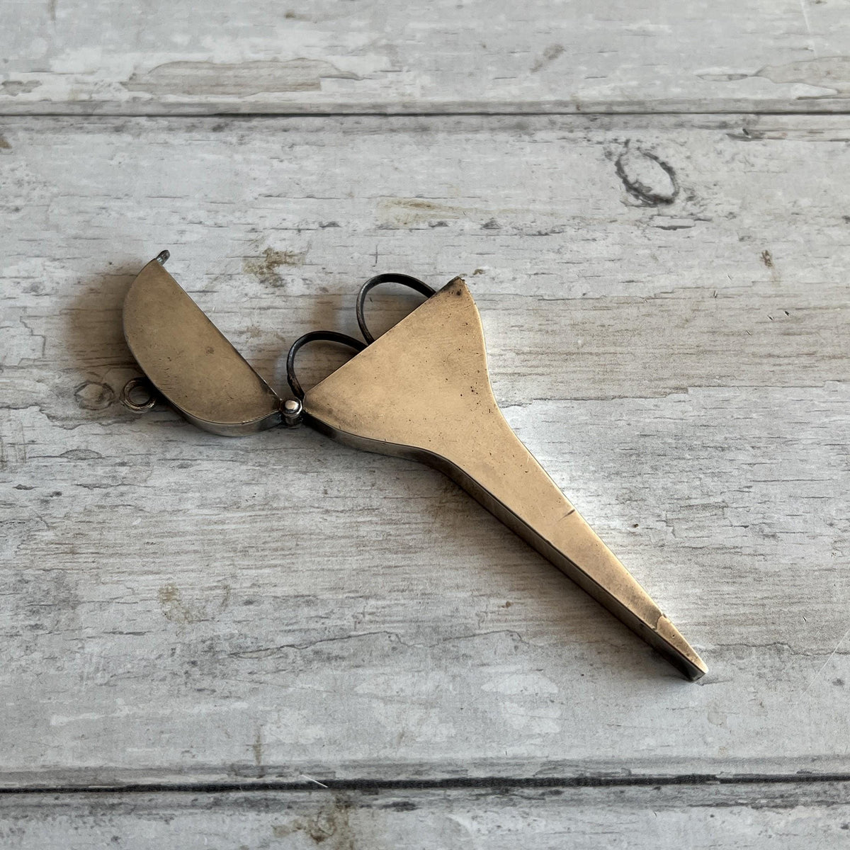 Antique 18th Century Silver Scissor Case & Steel Scissors C 1760