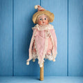 Antique Musical Marotte Doll Bisque Socket Head Fully Working German/French Circa 1890