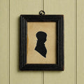 Antique Silhouette Portrait, 1834 Boy Profile by Hubard Gallery