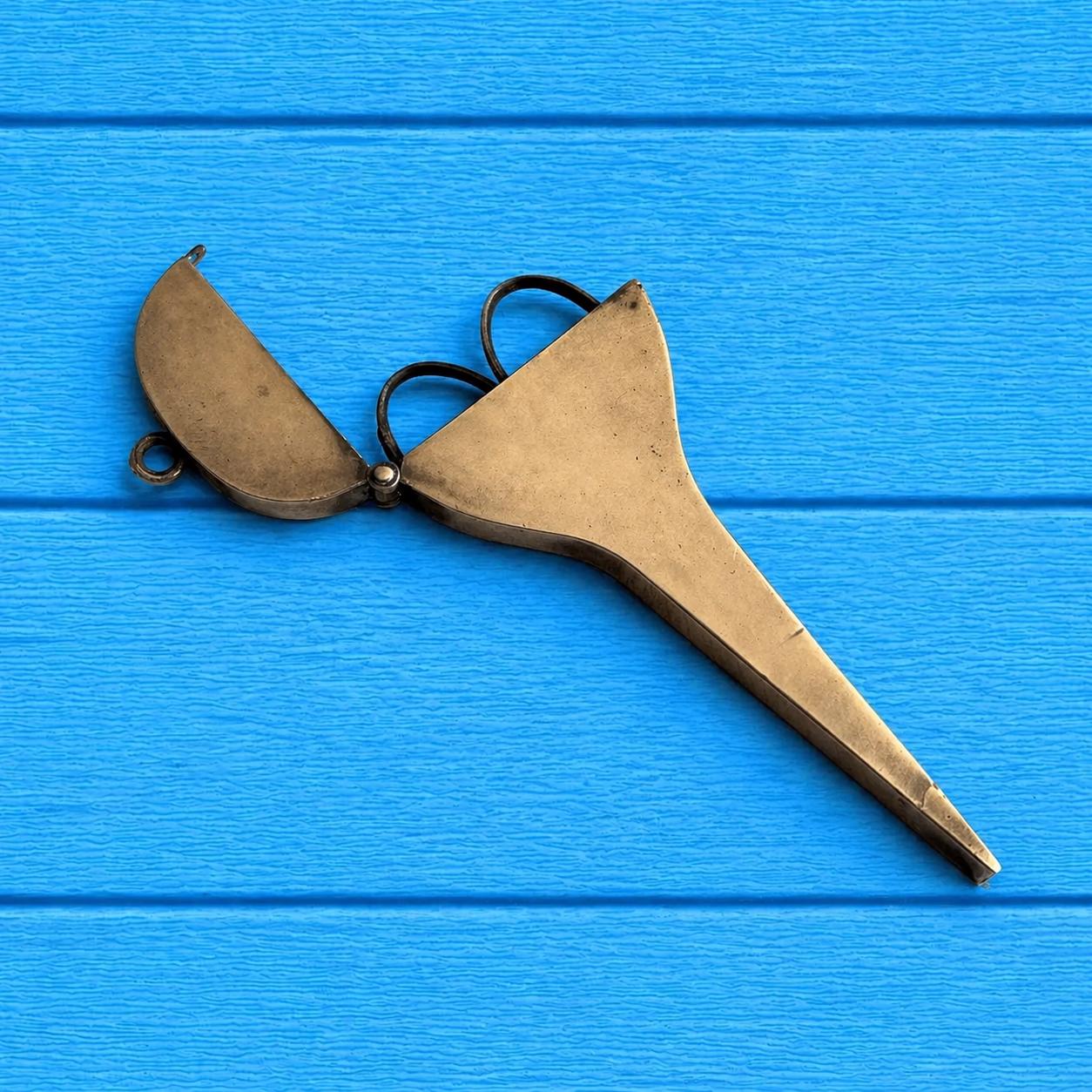 Antique 18th Century Silver Scissor Case & Steel Scissors C 1760