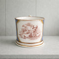 Antique Porcelain Mug Rare Dog and Puppy Scenes English C 1830s AF