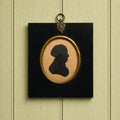 19th Century Portrait Silhouette Rebecca Holmes Of Gawdy Hall Norfolk England C 1810